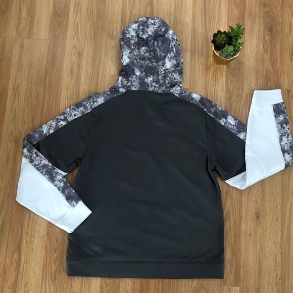 UNDER ARMOUR Coldgear Gray/White Hoodie - Picture 9 of 9